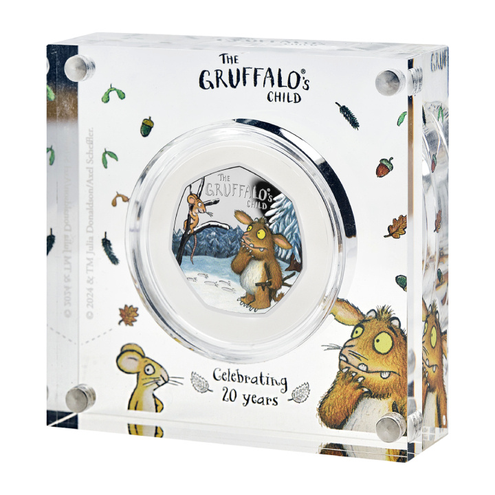 The Gruffalo's Child 50p coloured Silber 2024 Proof