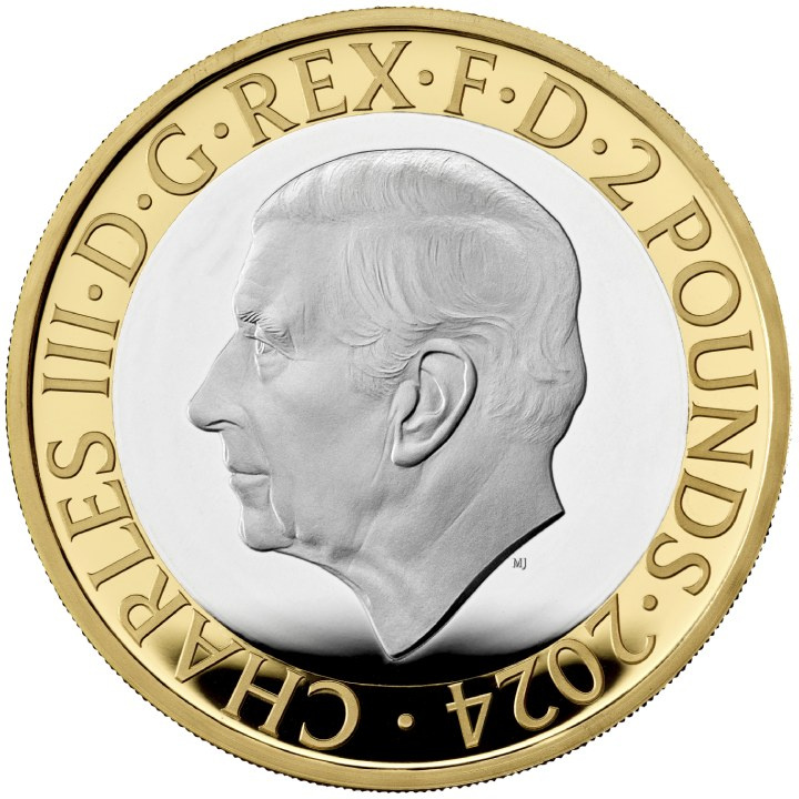 Celebrating 200 Years of the National Gallery £2 Silver 2024 Gilded Proof Coin