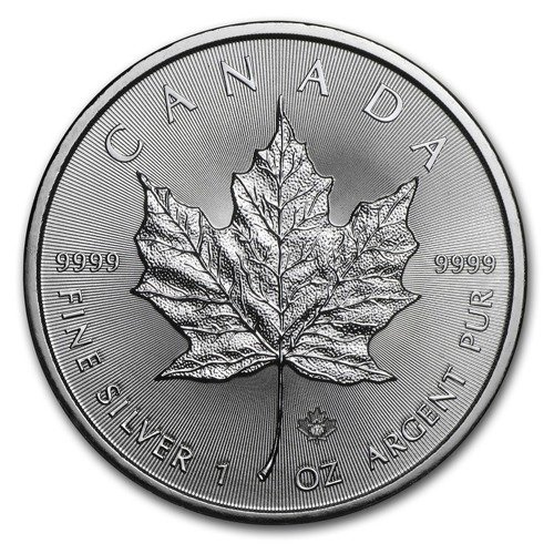 Hoja de Arce Canadiense 1 oz Plata