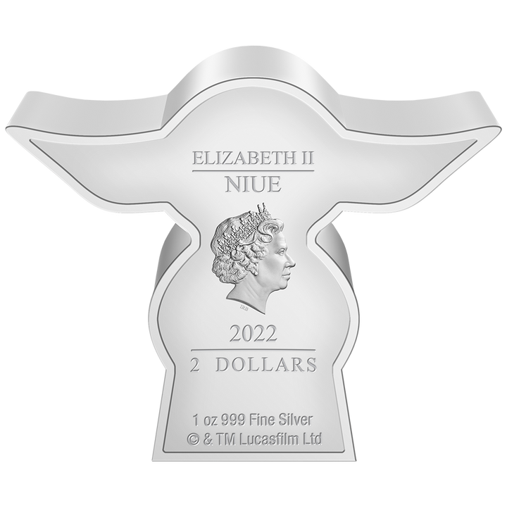 Niue: Star Wars - Yoda Chibi Coin kolorowany 1 uncja Srebra 2022 Proof