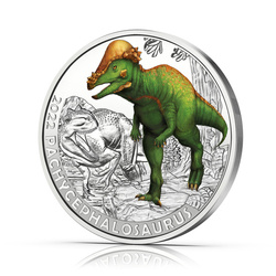 Pachycephalosaurus coloreada 3 Euros Cobre 2022