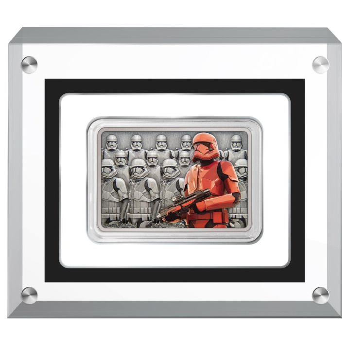 Niue: Star Wars Guards of the Empire - Sith Trooper kolorowany 1 uncja Srebra 2021 Antiqued Finish