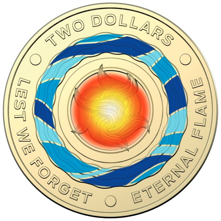 Zestaw 14 monet: 35th Anniversary of the Two Dollar kolorowany Brąz Aluminiowy 2023