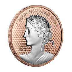 Canada: Peace Dollar placcato in oro 5 once d'argento 2023 Proof Ultra High Relief Plated Coin