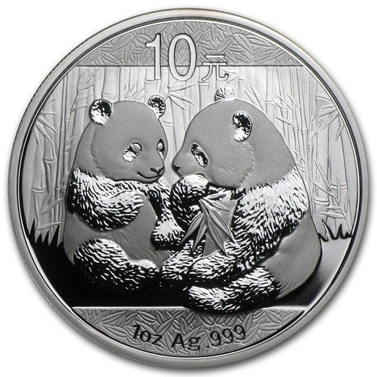 Chińska Panda 1 uncja Srebra 2009
