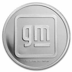 Logo General Motors Modern (2021-oggi) 1 oncia d'argento