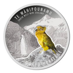 Weltkulturerbe: Te Wahipounamu 1 oz Silber 2015 Proof
