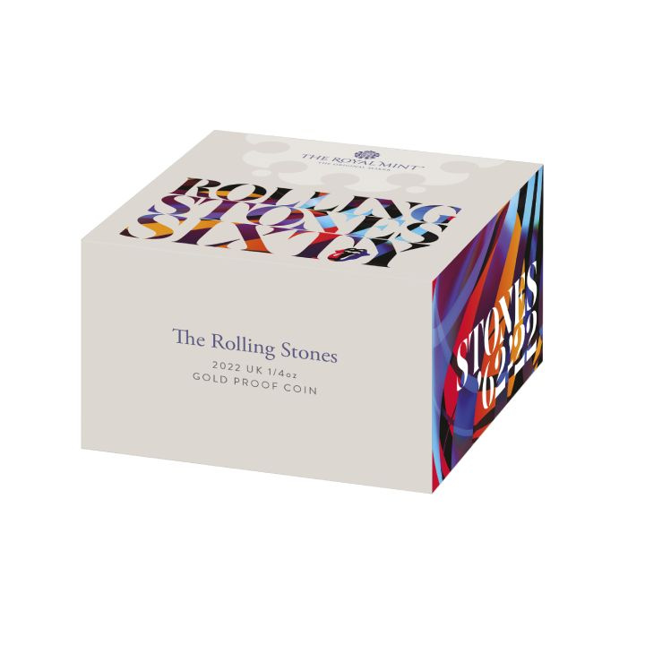 The Rolling Stones 1/4 oz Oro 2022 Proof