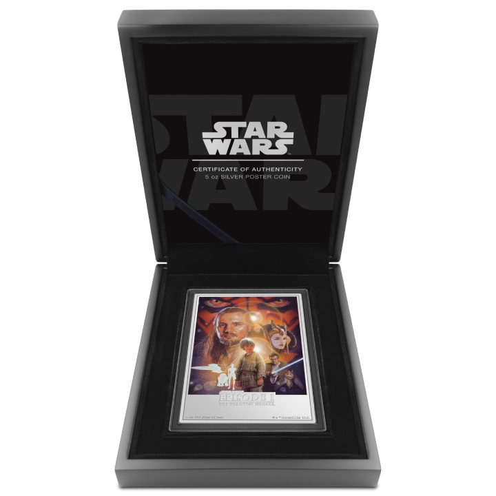Niue: Star Wars - The Phantom Menace colorata 5 once d'argento 2024 Proof