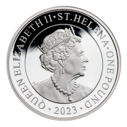 St Helena Modern Japanese Trade Dollar 1 once d'argent 2023 Proof