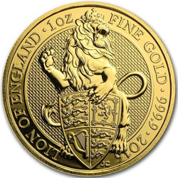 Le bestie della regina: Set di 10 monete 1 oncia d'oro 2016-2020