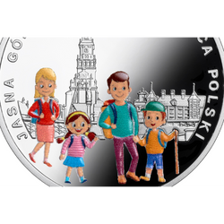 Credo nella Polonia – Jasna Góra – capitale spirituale della Polonia colorata 10 zł Argento 2025 Proof