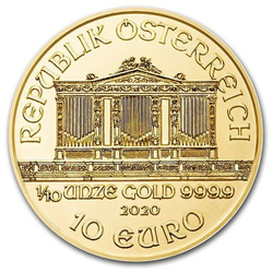 Wiedeński Filharmonik 1/10 uncji Złota 2020