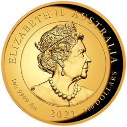 Dea alata della vittoria 1 oncia d'oro 2021 Proof High Relief