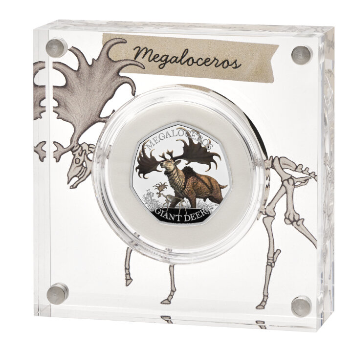 Ice Age Giants - Giant Deer 50p Silber 2024 Proof