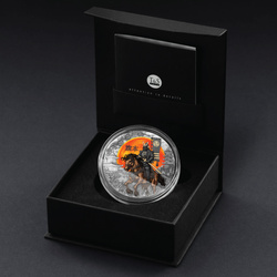 Niue: Hatamoto koloriert/vergoldet 2 Unzen Silber 2025 Antiqued Coin