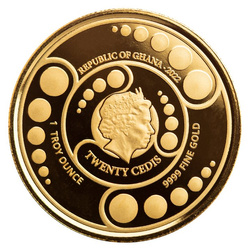 Ghana: Alien coloured 1 oz Gold 2022 Proof