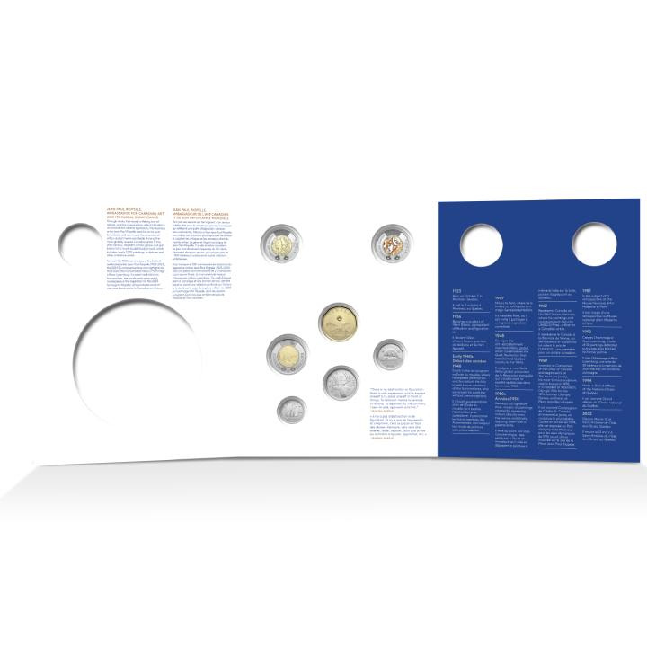Canada: 100th Anniversary of the Birth of Jean Paul Riopelle - Commemorative Collector Keepsake Card 7 Coin 2023 Set
