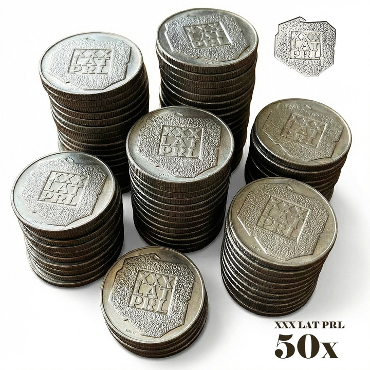 XXX Years PRL "Mapka" 200 PLN Silver 1974 50 pieces