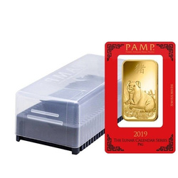 100 grammi Lingotto d'oro serie Lunar Anno del Maiale