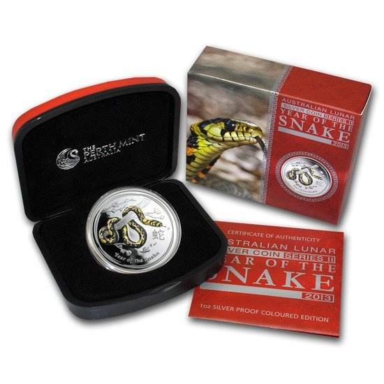 Lunar II: Jahr der Schlange 1 oz Silber Proof