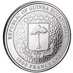 Equatorial Guinea: Giraffe 1 oz Silver 2023