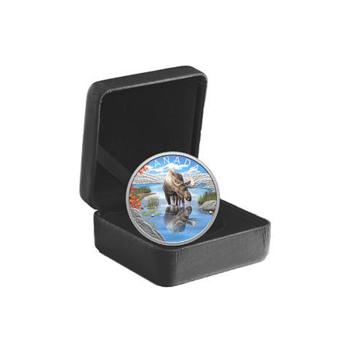 Canada: Wildlife Reflections - Moose coloured $20 Silver 2024 Proof Coin