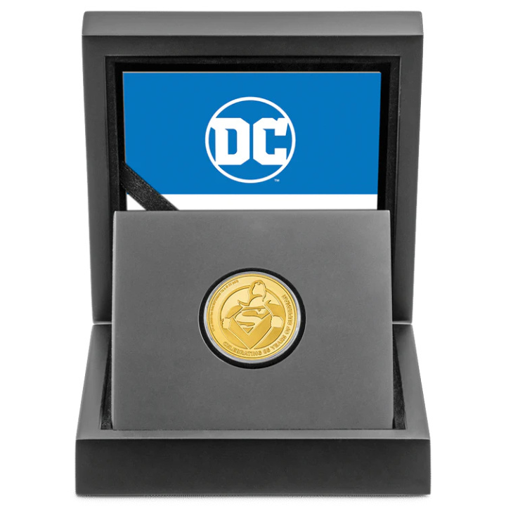 Niue: DC Comics - Superman 85th anniversary comic book 1/4 oz Oro 2023 Proof