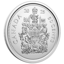 Canada: Tribute - W Mint Mark "Coat of Arms" 50-cent Silber 2025 Specimen