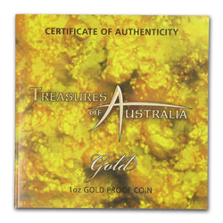 Trésors d'Australie : Or 1 once d'or 2010 Proof