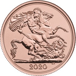 Wielka Brytania: The Double Sovereign Elżbieta II 2020