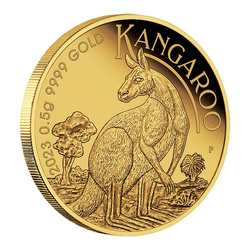 Ausztrál kenguru - Mini Roo 0,5 gramm arany 2023 Proof