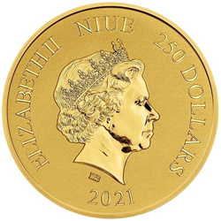 Niue: 20th Anniversary Lord of The Rings: The Fellowship of the Ring - The One Ring 1 oz Gold 2021