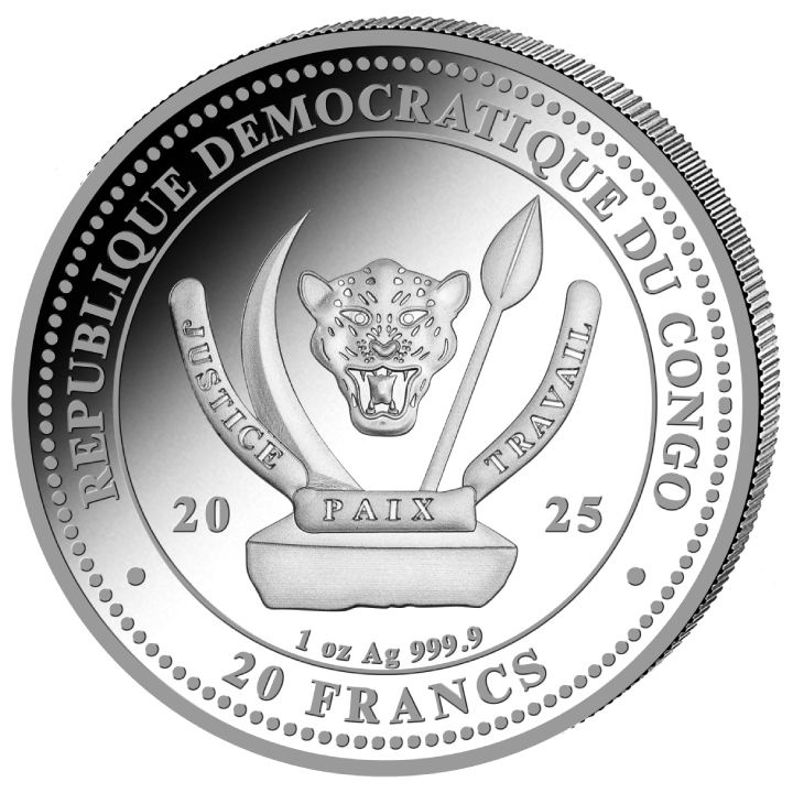 Congo: World’s Wildlife – Lion Coloured 1 oz Silver 2025