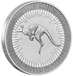 Australijski Kangur 1 uncja Platyny PAKIET 10 SZTUK 2021