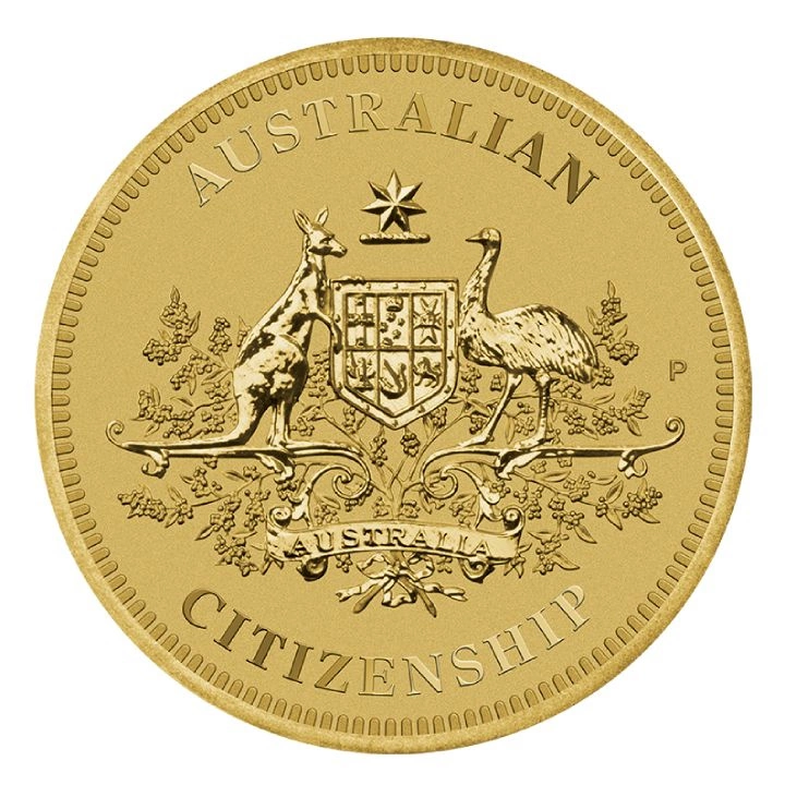Australian Citizenship $1 Aluminum Bronze 2023 (coin in card)