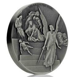 Niue: Biblical - The Firstborn Slain 2 oz Silber 2019 Proof Antiqued Coin 
