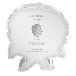 Niue: The Batman – Rébusz Chibi Coin, színezett, 1 unciás ezüst, 2022, proof minőségű