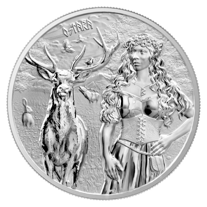 Valkyries: Ostara 1 oz Silber 2023 (ohne Zertifikat)