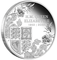 The Queen's Platinum Jubilee 1 unce stříbra 2022 Proof