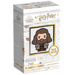 Niue: Harry Potter - Hagrid Chibi Coin colorata 1 oncia d’argento 2020 Fondo specchio