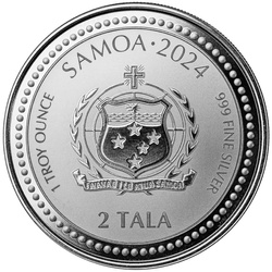 Samoa: Saint George & The Dragon 1 oz Silver 2024 Prooflike Coin