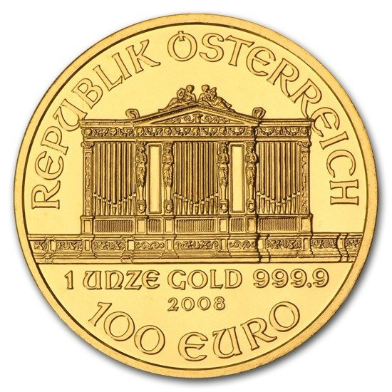 Wiedeński Filharmonik 1 uncja Złota 2008