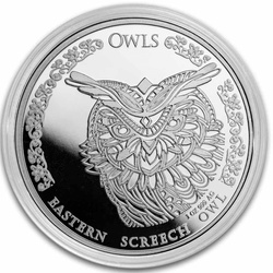 Czad: Owls - Eastern Screech Owl 1 uncja Srebra 2024