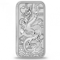 Coin Bar Dragon 1oz Silver 2018