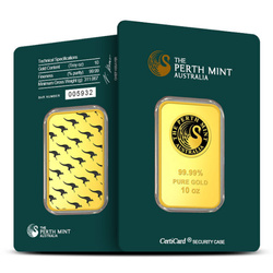 The Perth Mint: 10 unciás LBMA GD Refiner aranyrudak