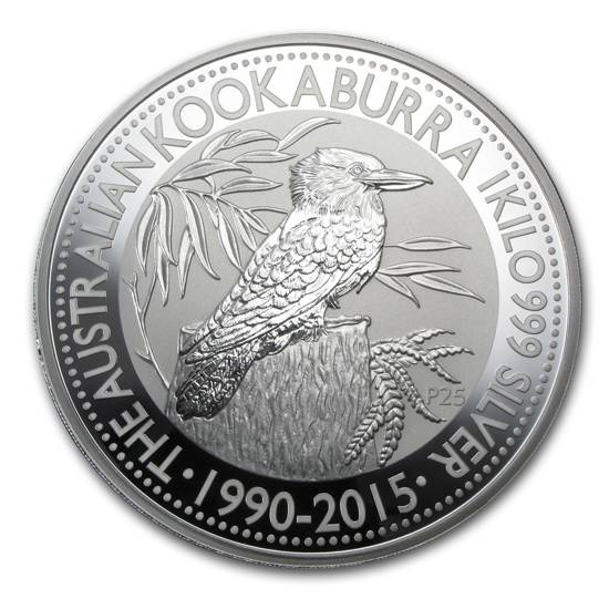 Kookaburra 1000 gramów Srebra 2015