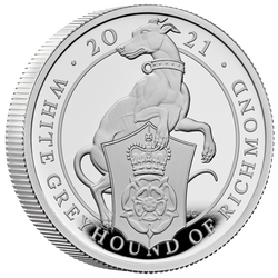 Beasts of the Queen: Set of 10 coins 2 oz Silver 2021 Proof