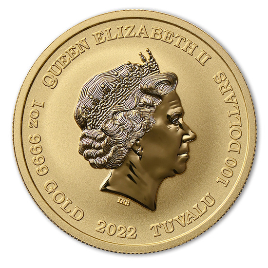 Tuvalu: Dioses del Olimpo - Atenea 1 oz Oro 2022