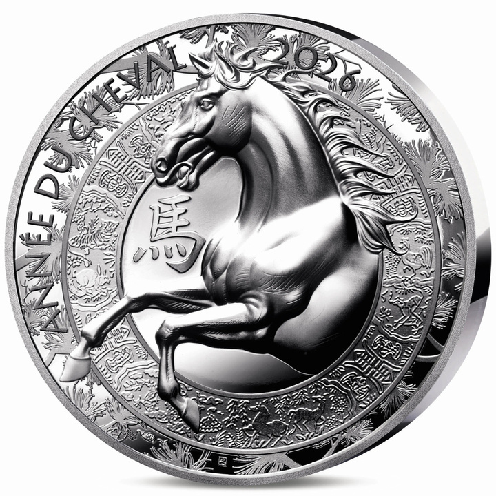 Francja: Rok Konia 1 uncji Srebra 2026 Proof